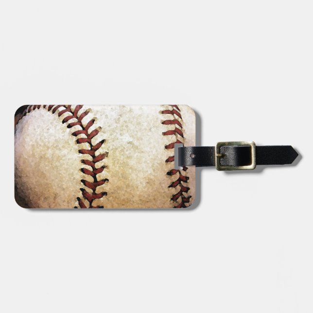 Baseball Bagagebricka (Horisontell Framsida)