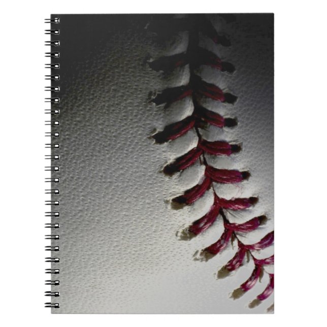 Baseball bärbar dator anteckningsbok med spiral (Framsidan)