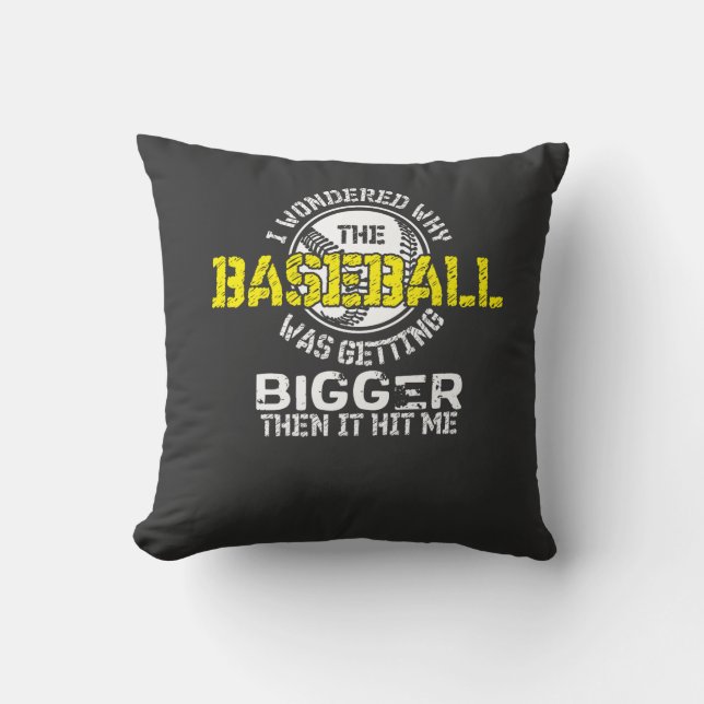 Baseball - Baseball Blir Större Kudde (Framsida)