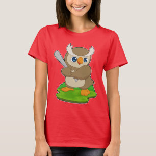 Baseball Baseball uggla fladdermus T Shirt
