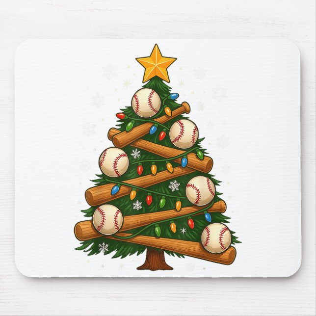Baseball Bat Christmas Tree Lights Holiday Design  Musmatta (Framsidan)