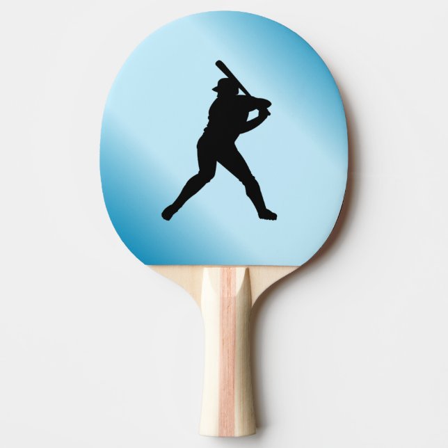 Baseball Batter Blue Sports Pingisracket (Framsidan)