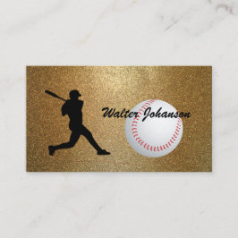Baseball Batter silhouette Baseball anpassningsbar Visitkort