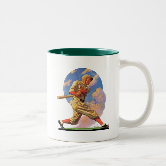 Baseball Batter Två-Tonad Mugg (Höger)