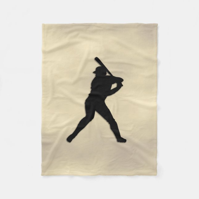 Baseball Batter upp Fleecefilt (Framsidan)