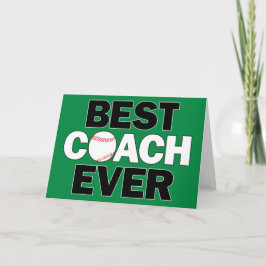 Baseball Best Coach Tack Kort