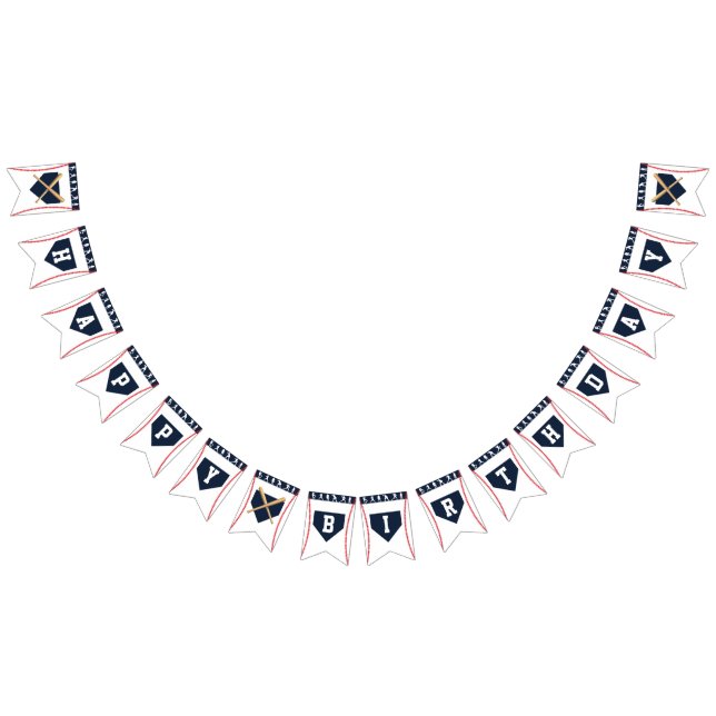 Baseball Birthday Banner Vimplar (Alla)