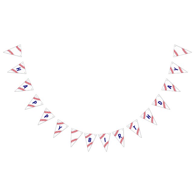 Baseball Birthday Banner Vimplar (Alla)