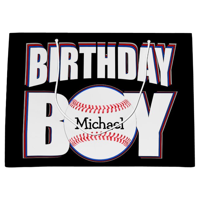 Baseball Birthday Boy Anpassningsbar Baseball Play (Framsidan)