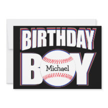 Baseball Birthday Boy Anpassningsbar Baseball Play