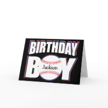 Baseball Birthday Boy Anpassningsbar Player Namn S