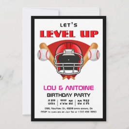 Baseball Birthday Invitation Inbjudningar