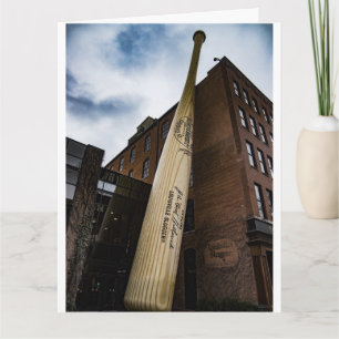 BASEBALL BIRTHDAY LOUSIVILLE GREETING CARD KORT