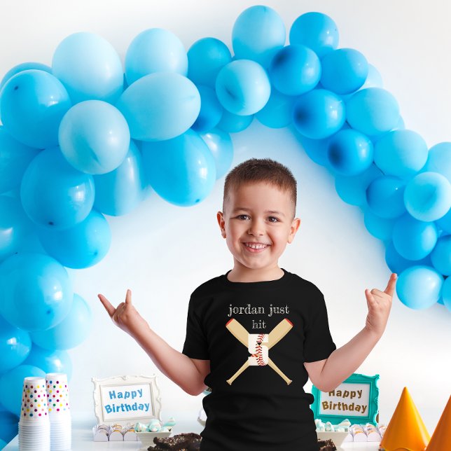 baseball Birthday Namn T Shirt (Skapare uppladdad)