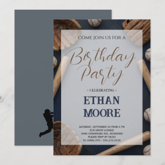 Baseball Birthday Party for Adults Inbjudningar