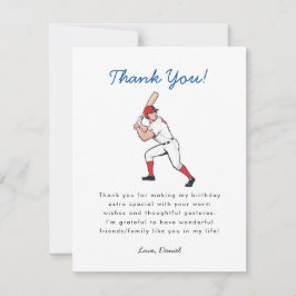 Baseball Birthday Tack Kort