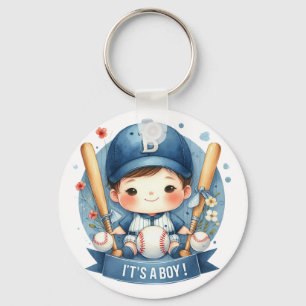 Baseball Bliss Pojke annonsprogram babyskor Nyckelring
