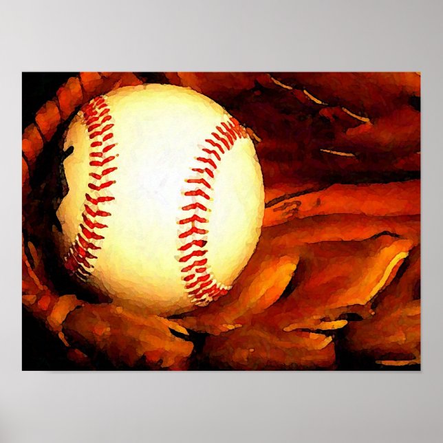 Baseball Boll Artwork Poster (Framsidan)