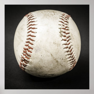Baseball Boll Artwork Square Poster