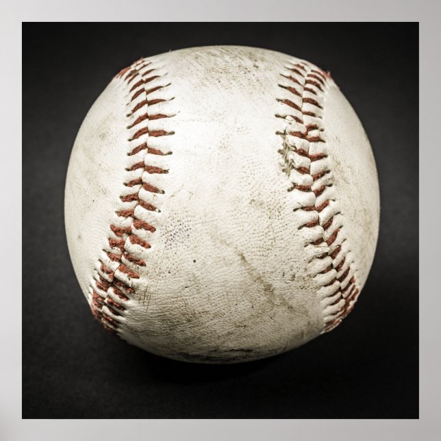 Baseball Boll Artwork Square Poster (Framsidan)
