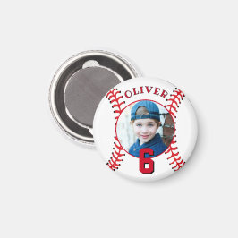 Baseball Boll Barns födelsedag Photo Magnet