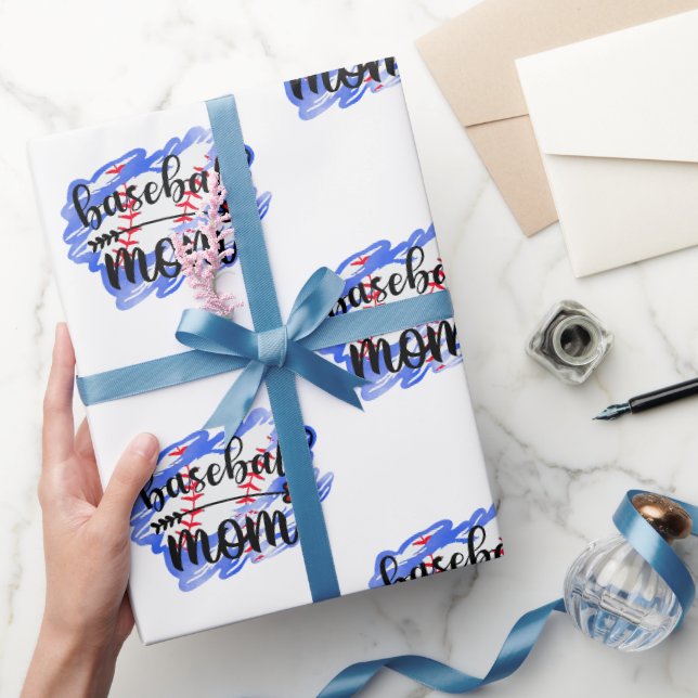 Baseball Boll Baseball Mamma Presentpapper (Gifting)