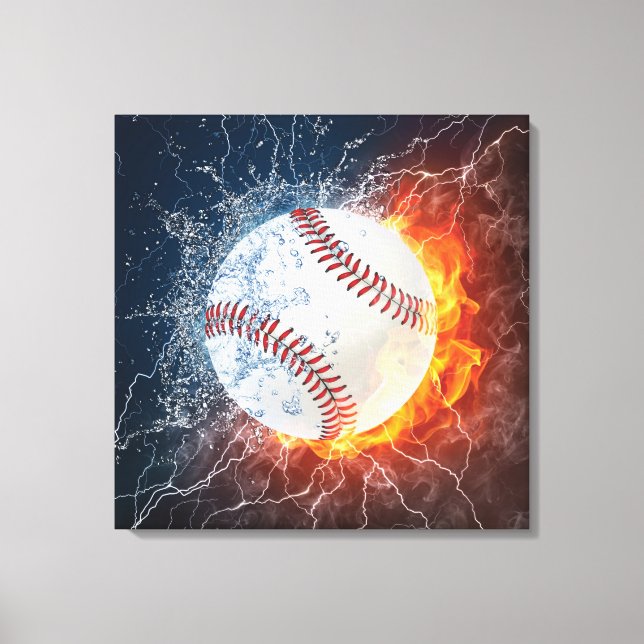 Baseball boll canvastryck (Framsida)