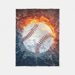 Baseball boll fleecefilt