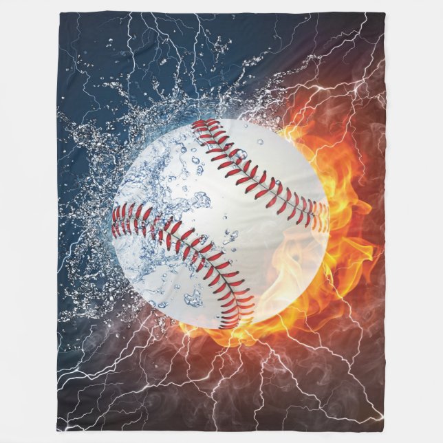 Baseball boll fleecefilt (Framsidan)