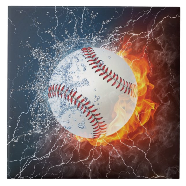 Baseball boll kakelplatta (Framsidan)