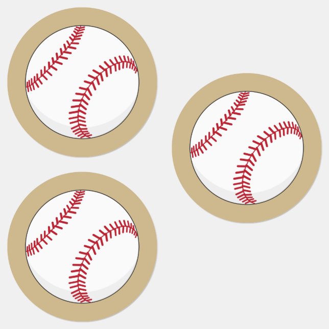 Baseball Boll Klistermärke (Grupp)