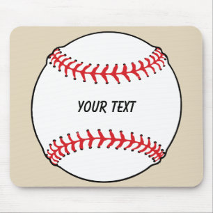 Baseball Boll med Anpassningsbar text Musmatta