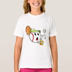 Baseball boll med baskiska handskar och karta t shirt