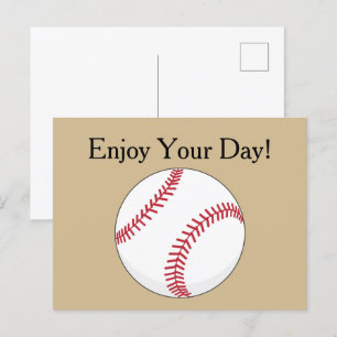 Baseball Boll personalize Helg Vykort