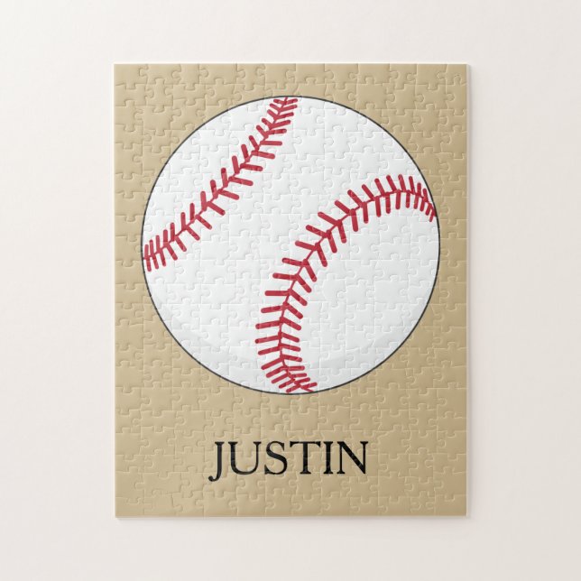 Baseball Boll personalize Pussel (Vertikal)