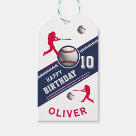 Baseball Boll Player ThLED Födelsedagsfest Presentetikett