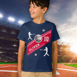 Baseball Boll Player ThLED Födelsedagsfest T Shirt