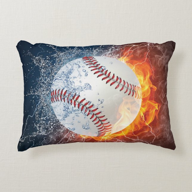 Baseball boll prydnadskudde (Framsidan)