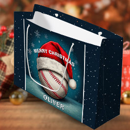 Baseball Boll Red Santa Hat Namn jul