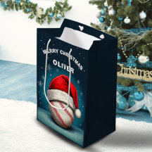 Baseball Boll Red Santa Hat Namn jul