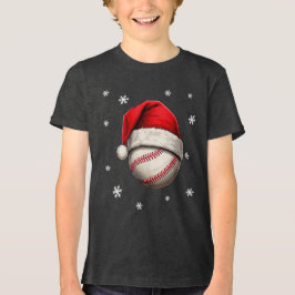 Baseball Boll Red Santa Hat Namn T Shirt