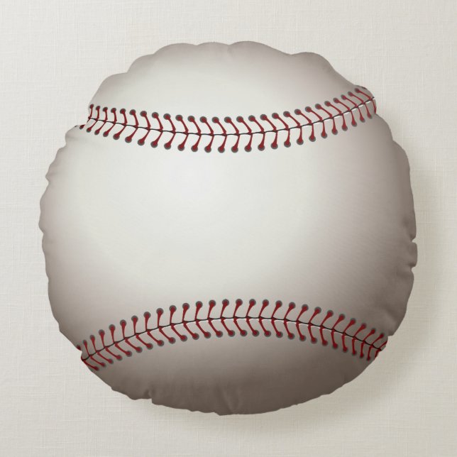Baseball (boll) rund kudde (Framsidan)