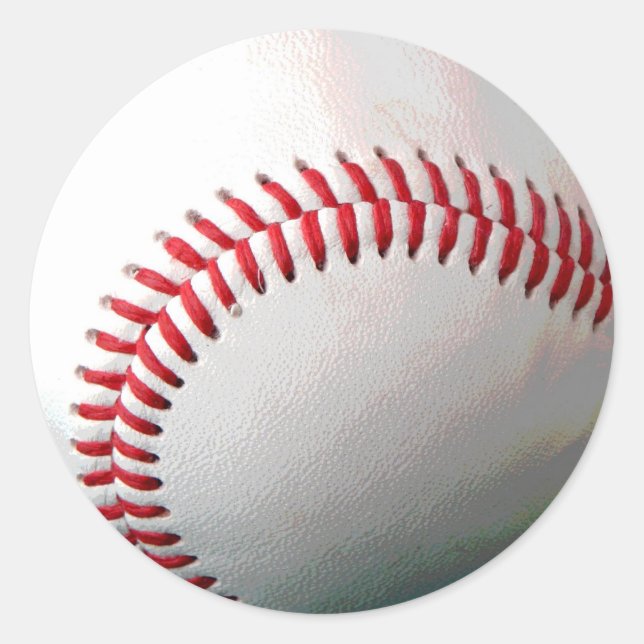 Baseball Boll Runt Klistermärke (Framsida)