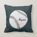 Baseball boll - vintage formaterad kudde<br><div class="desc">Baseball boll vintage formaterad</div>