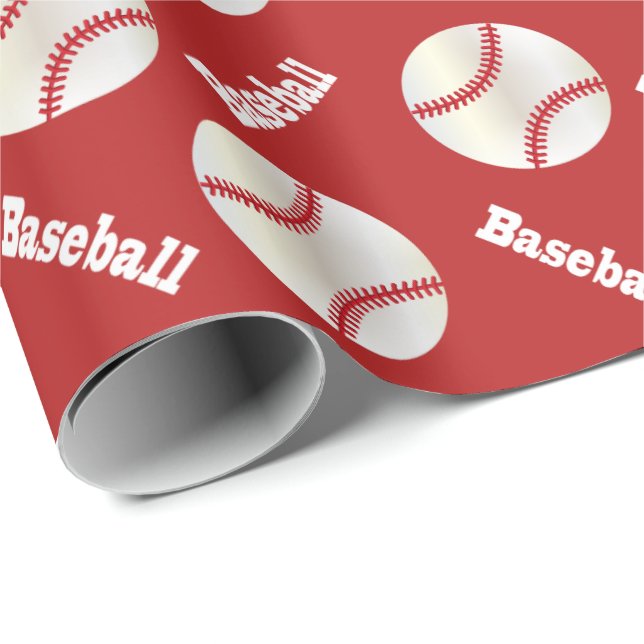 Baseball Bollar| DIY Background Färg Presentpapper (Rullad Hörn)