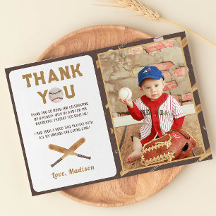 Baseball Boy Birthday Photo - tackkort Tack Kort
