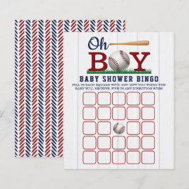 Baseball Boys Baby Shower Bingo