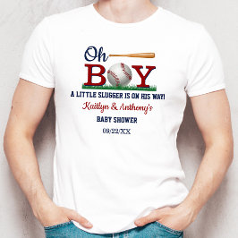 Baseball Boys Baby Shower T Shirt