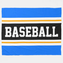 BASEBALL Bright Blue Gult Black Athletic Rand