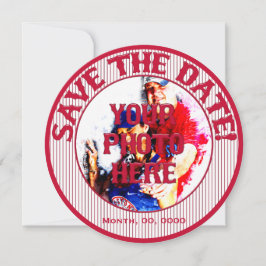 Baseball Bröllop Spara-The-Date-Template 01 Spara Datumet